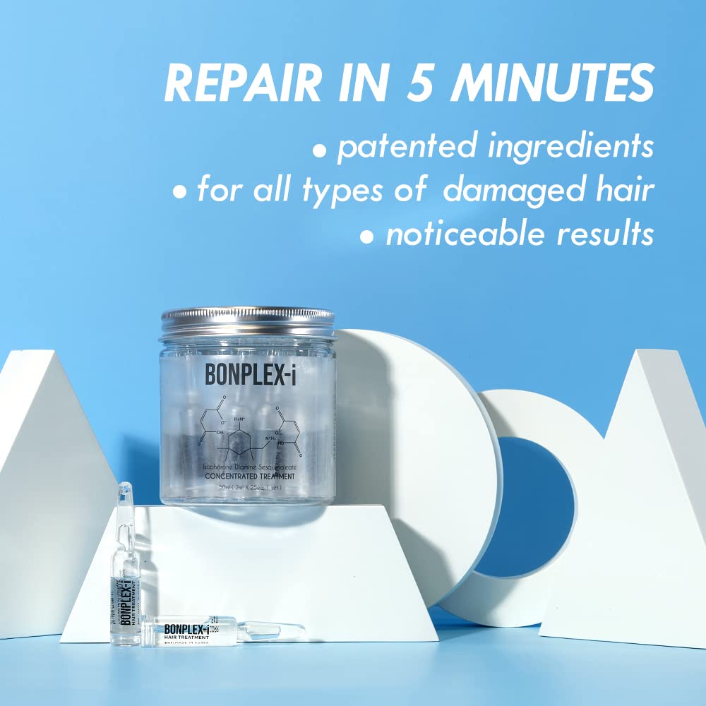Bonplex-i Ampoule Treatment Repair for all types of hair with noticeable results