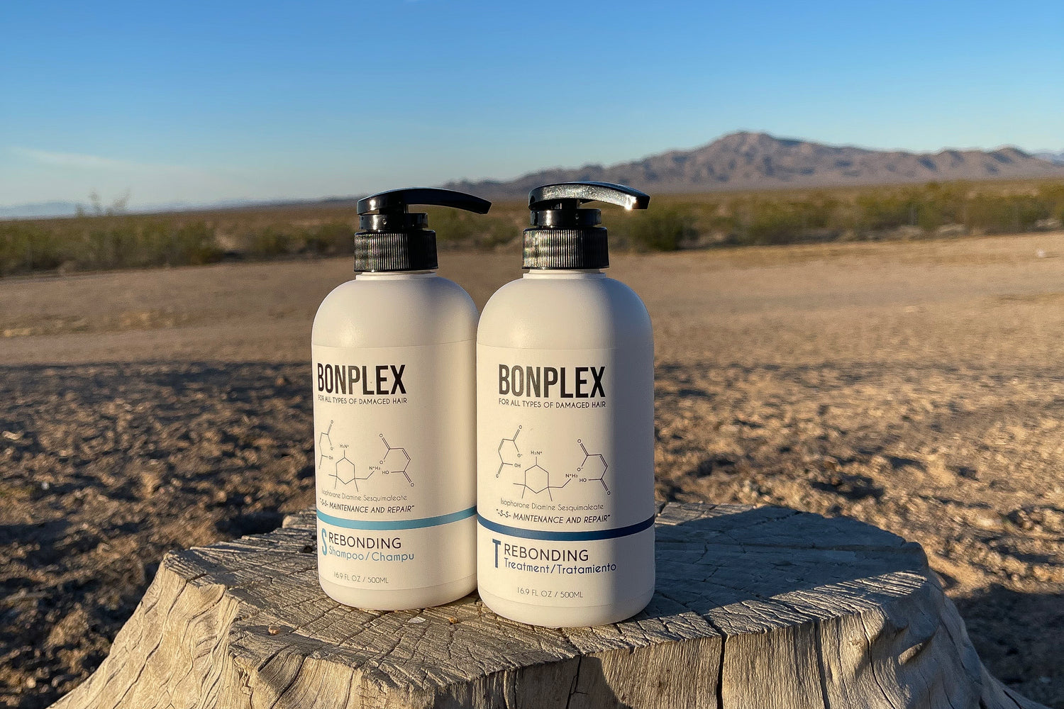 Bonplex Rebonding Duo Pack Shampoo and Treatment for damaged hair