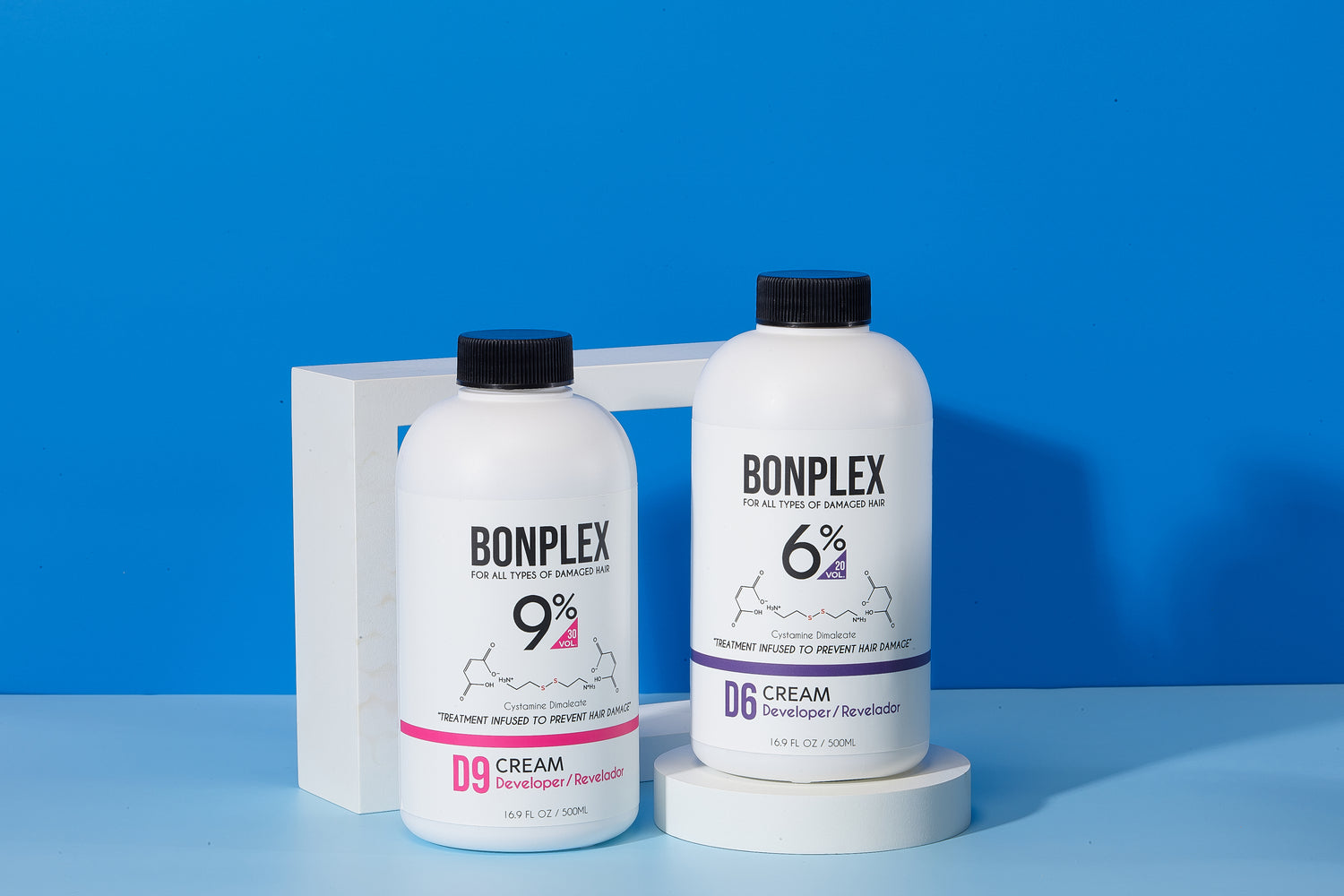 Bonplex Professional cream developer for better dyes suited for damaged hair