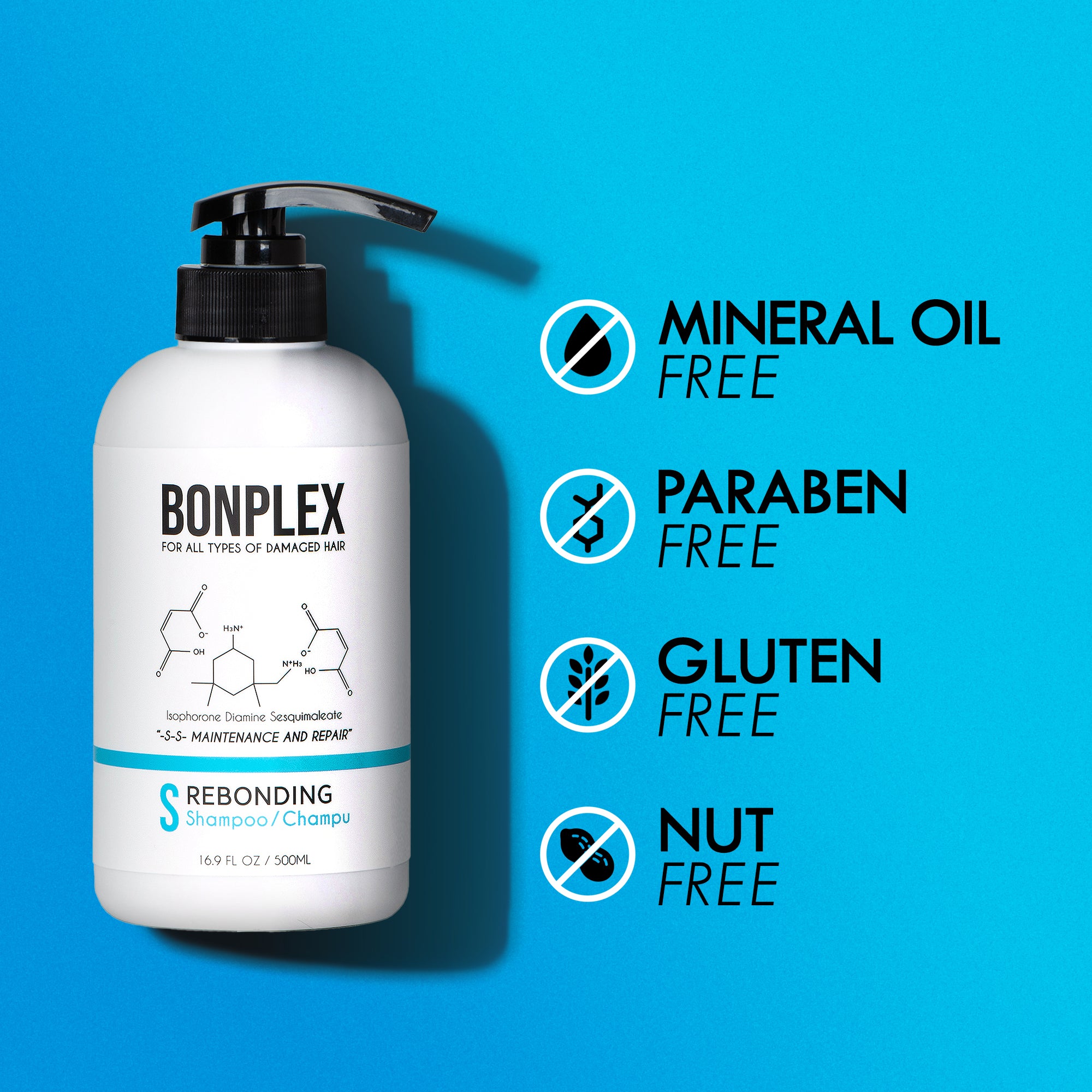 Bonplex Rebonding Shampoo ingredients free