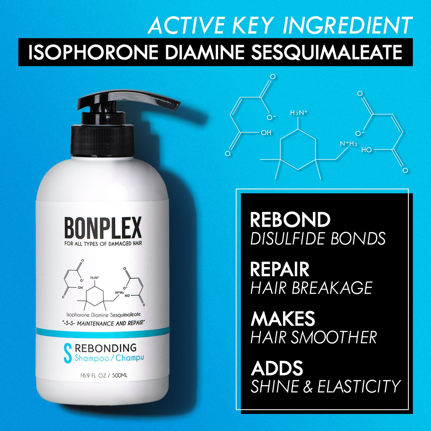 Bonplex Rebonding Shampoo features
