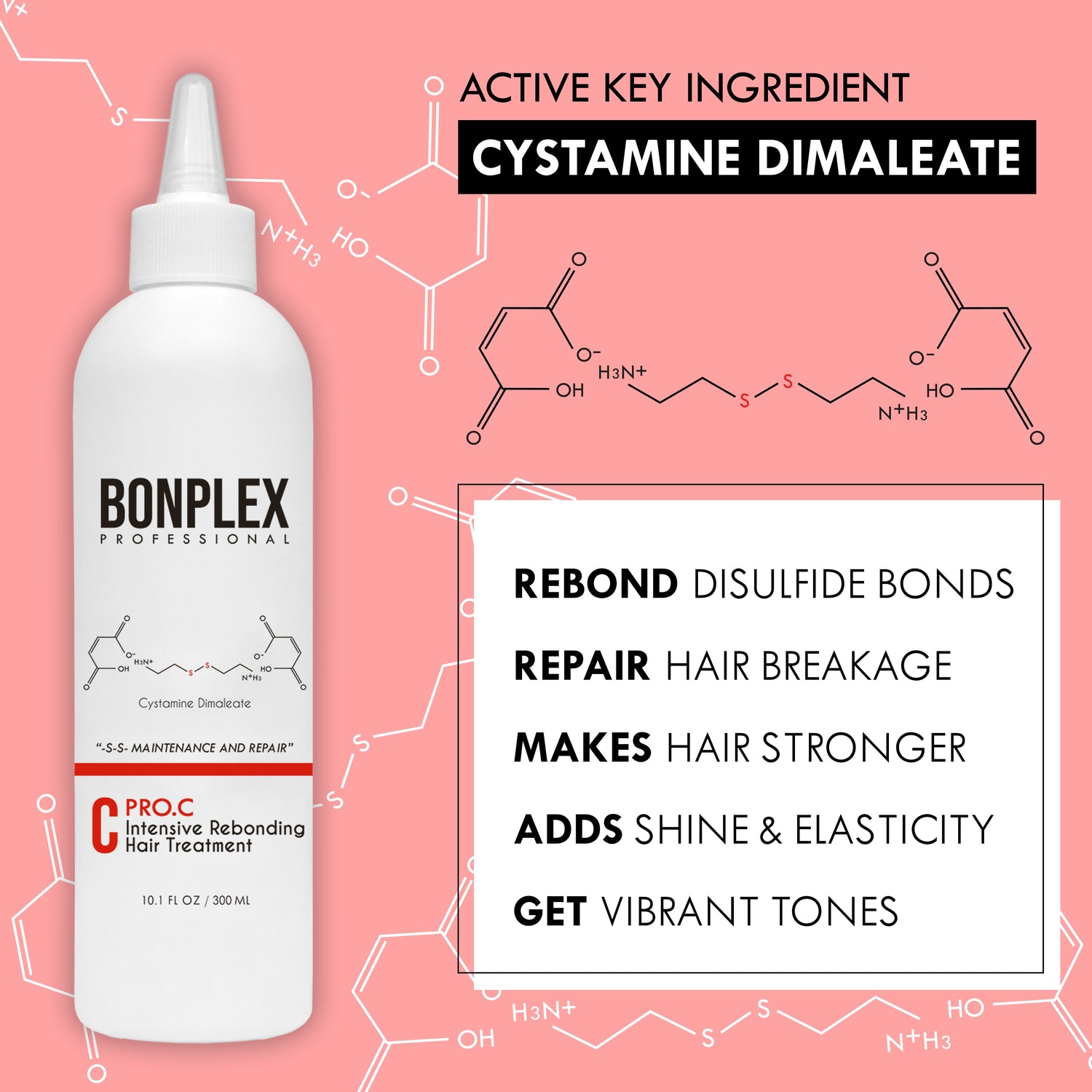 Bonplex Pro C Intensive Rebonding Hair Treatment features