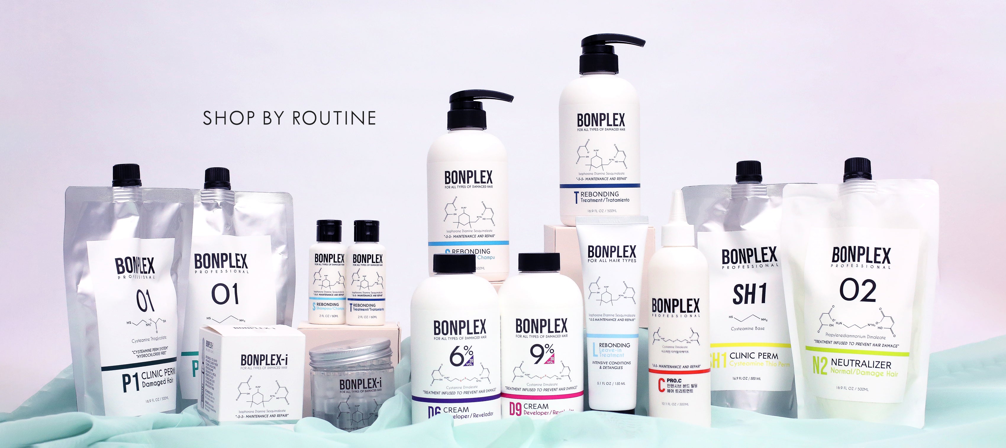 Bonplex Professional complete routine for all hair types