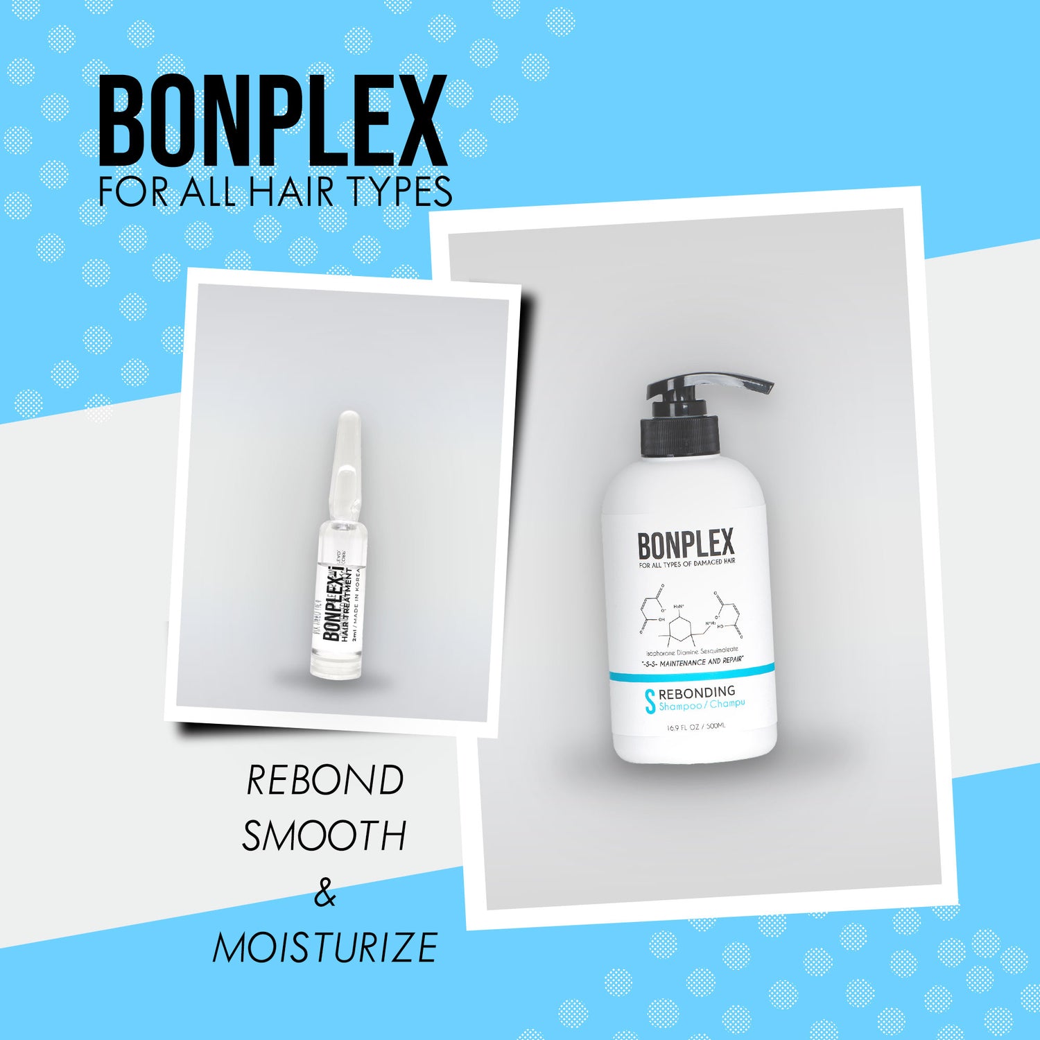 Bonplex for all hair types rebond smooth and moisturize