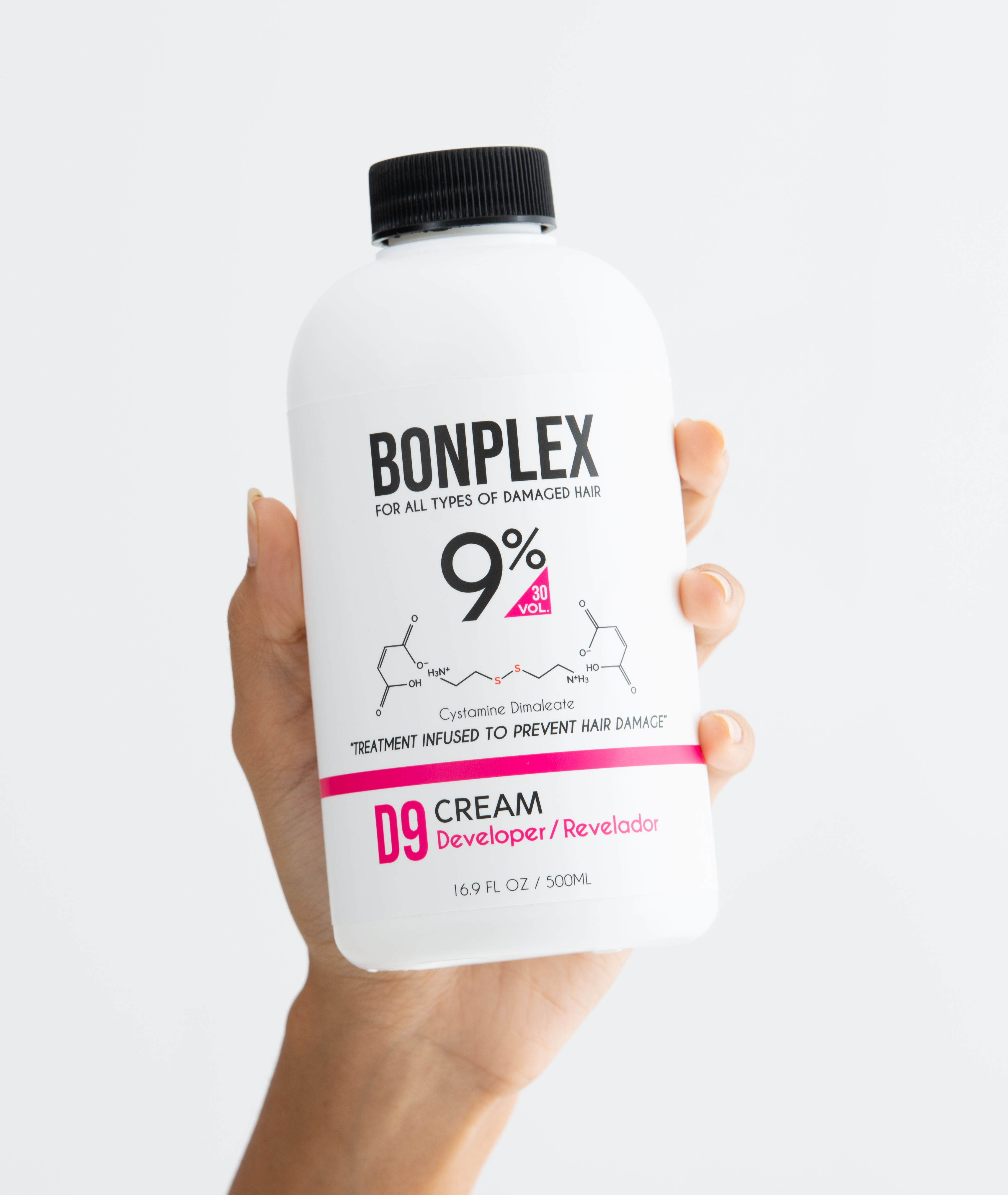 Bonplex Professional Cream Developer 9 percent volume 30 with hands