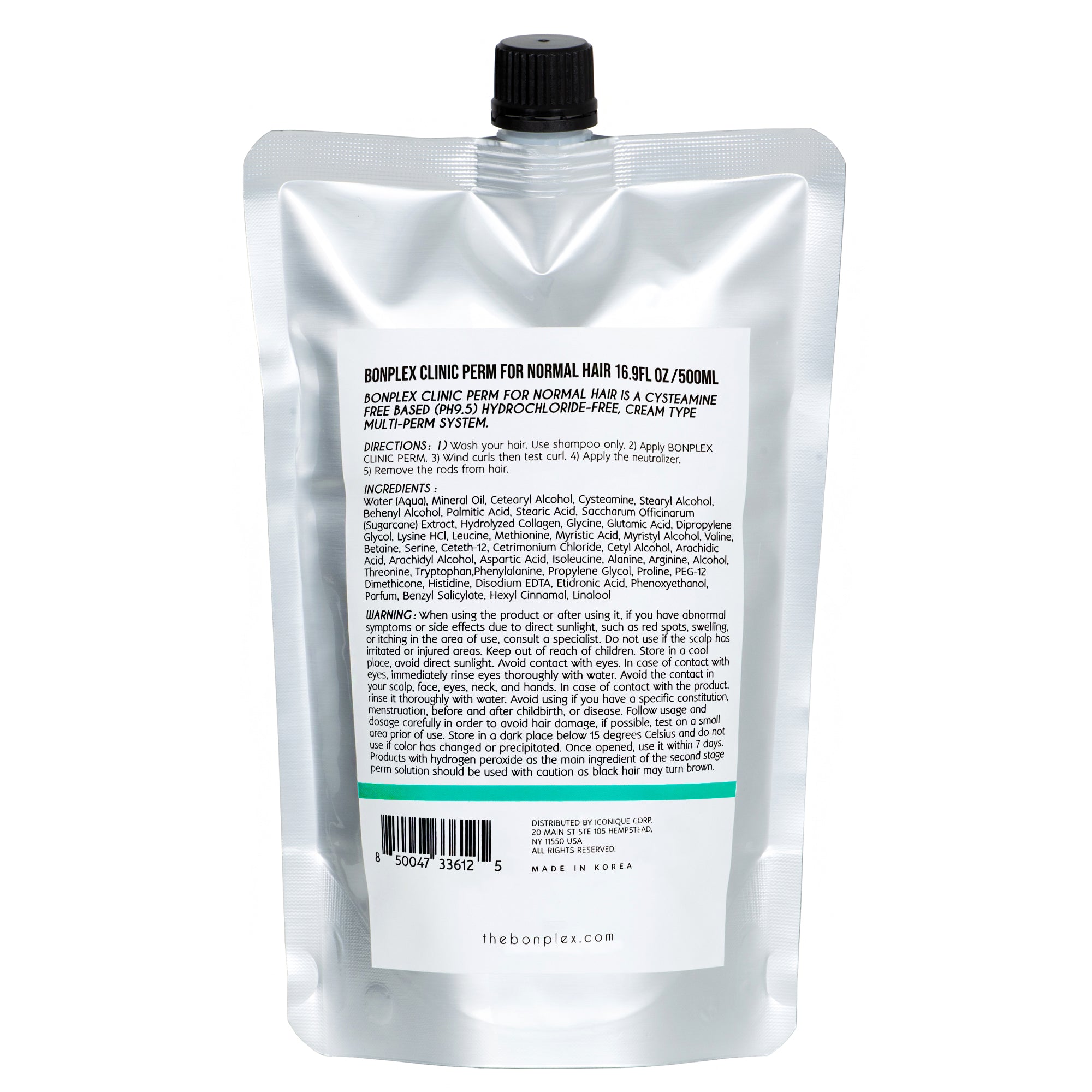 Bonplex Clinic Perm for Normal Hair back