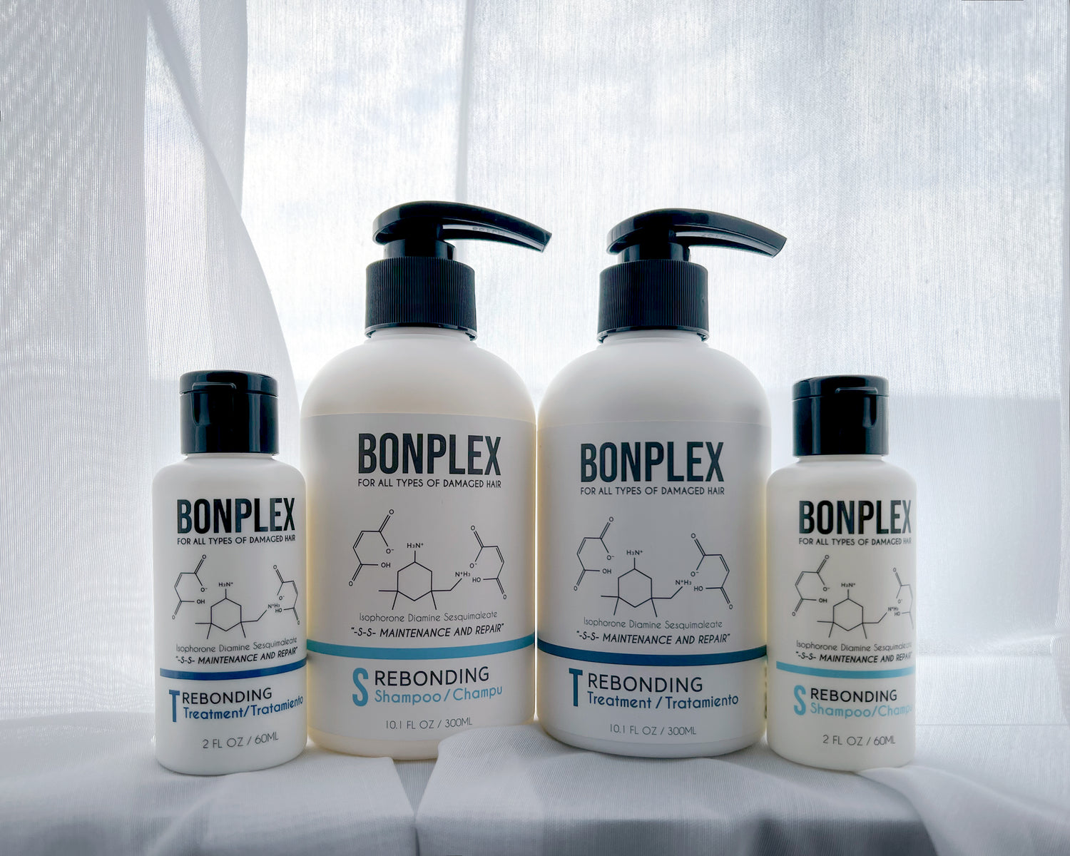 Bonplex Rebonding Shampoo and Treatment set window