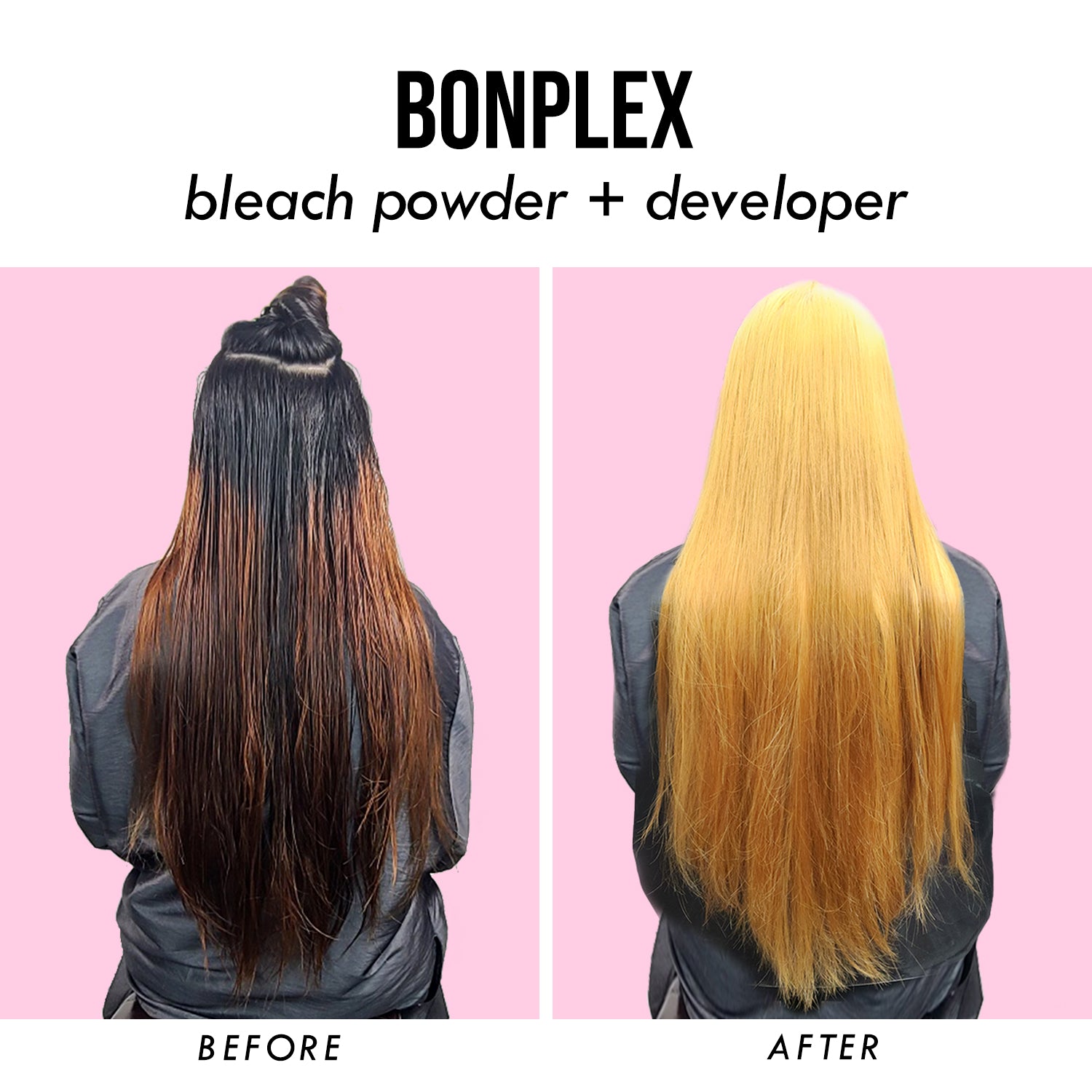 bonplex bleach and developer before and after