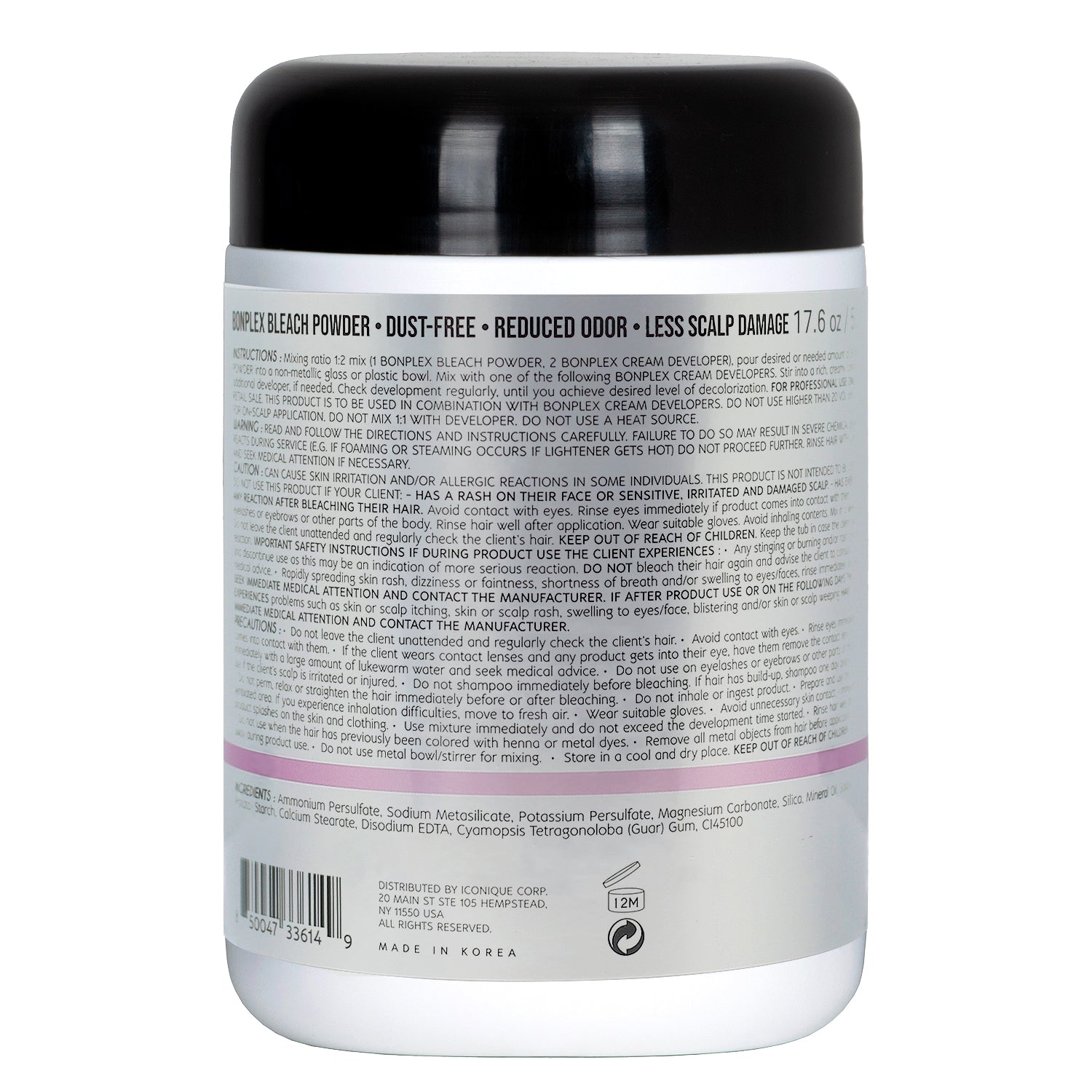 Bonplex Bleach Powder back