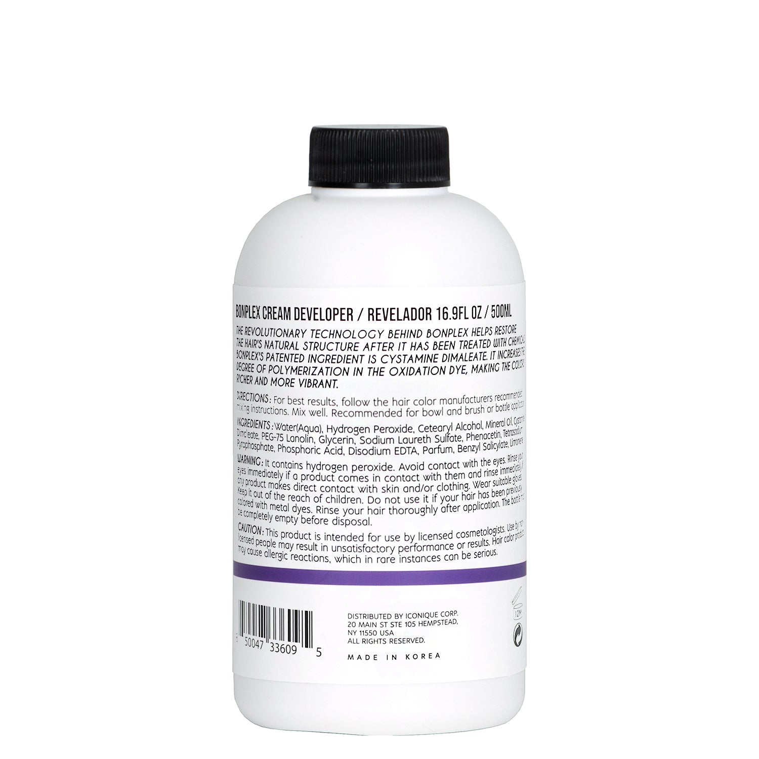 Bonplex Professional Cream Developer 6 percent volume 20 back