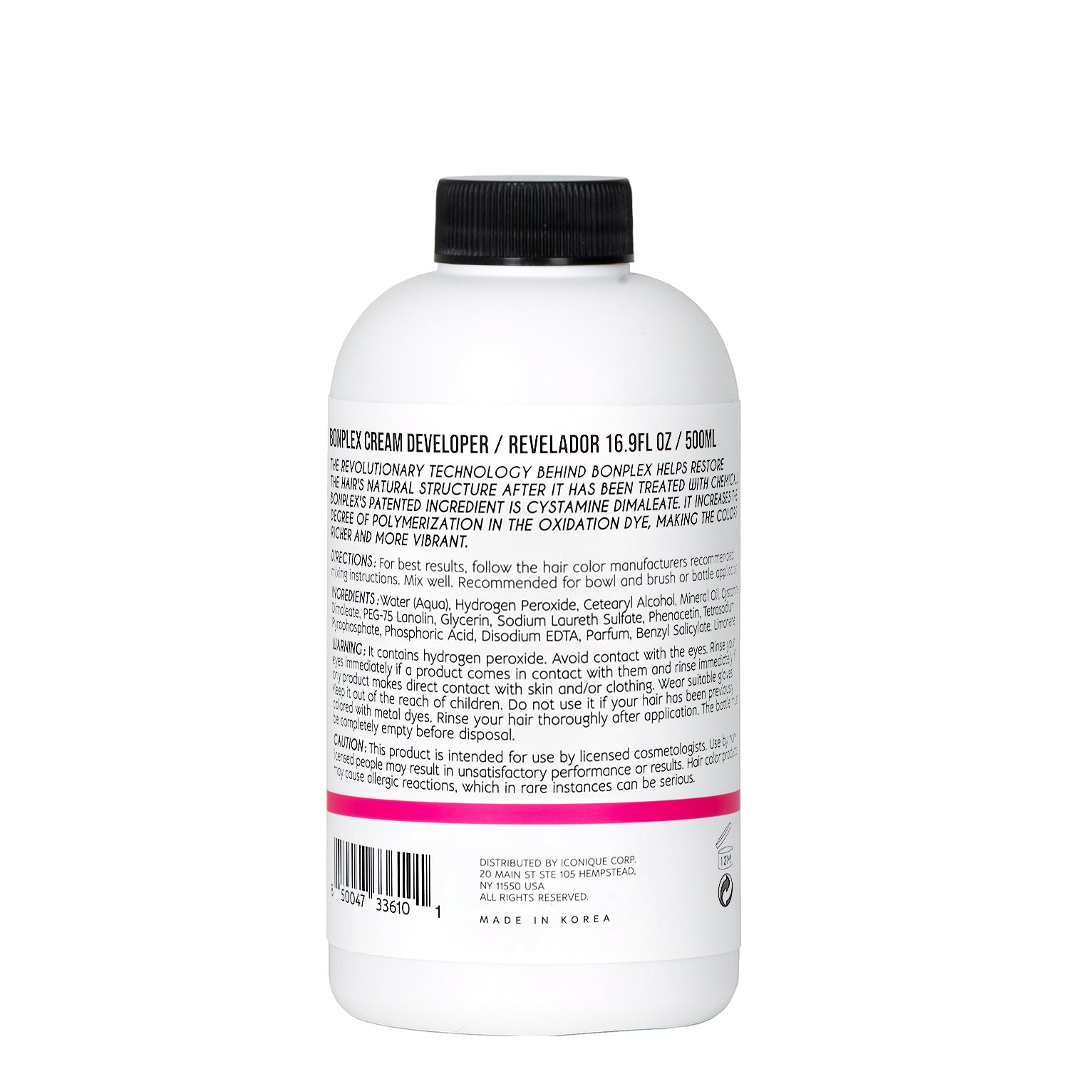 Bonplex Professional Cream Developer 9 percent volume 30 back