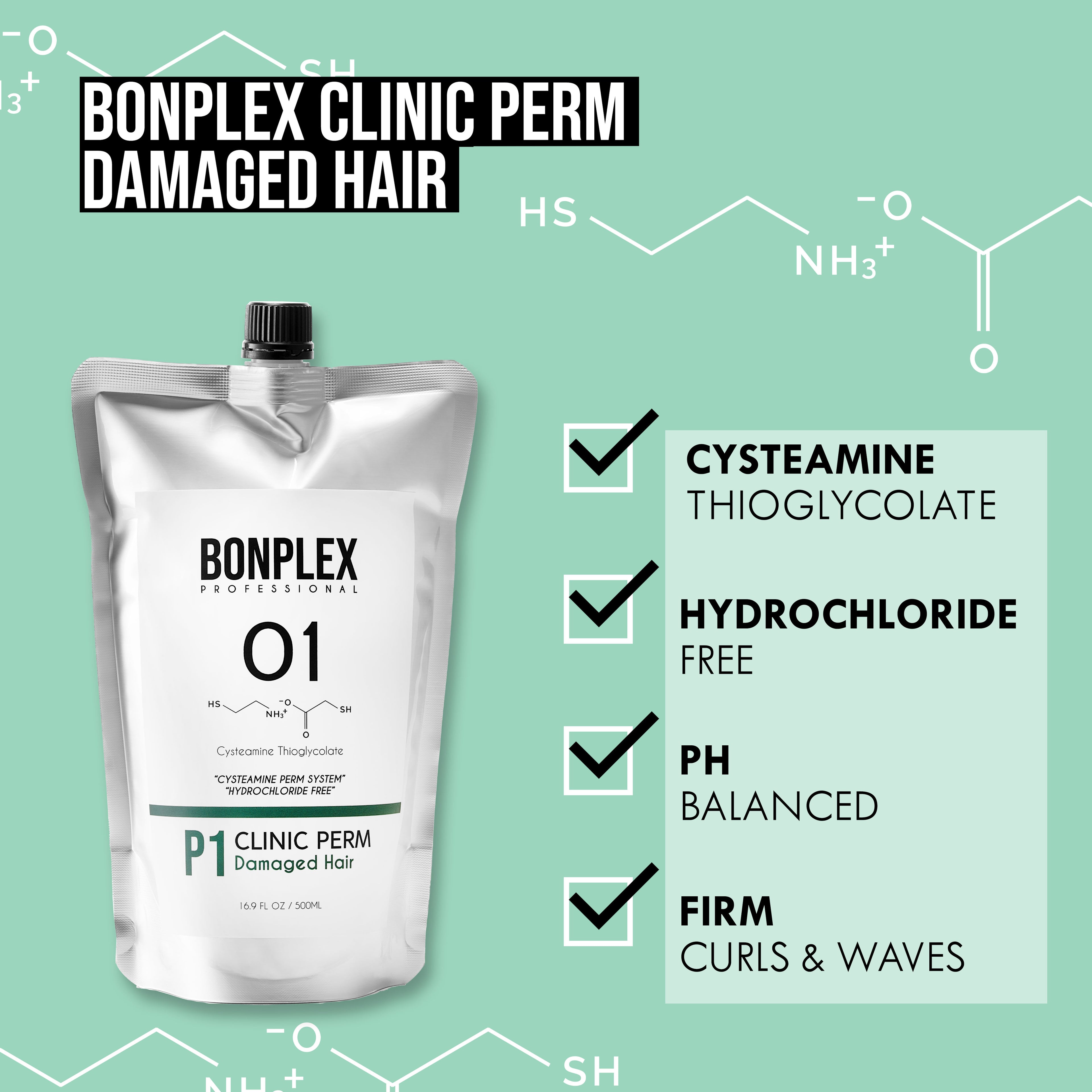 Bonplex Clinic Perm for Damaged Hair features